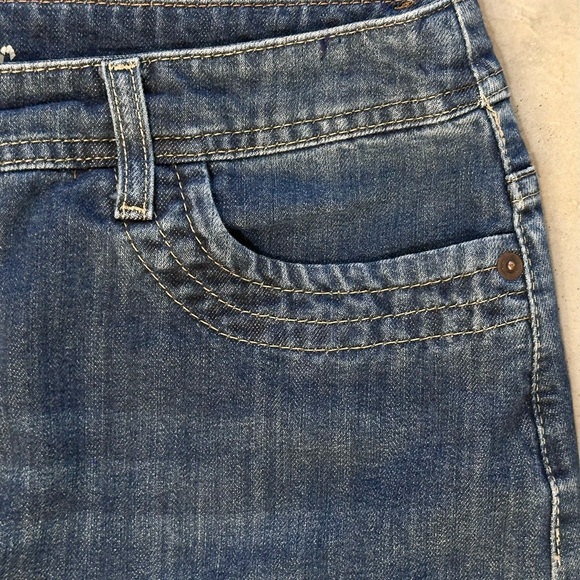 BODEN Denim Mini SKIRT - Sz 6R Medium-Dark Wash SOFT - BLUE - Picture 8 of 13